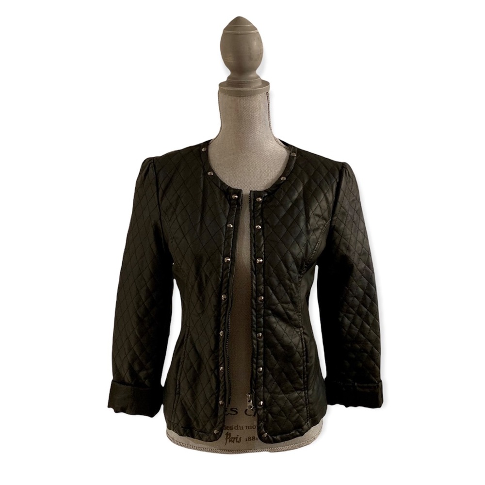 Faux Leather Jacker